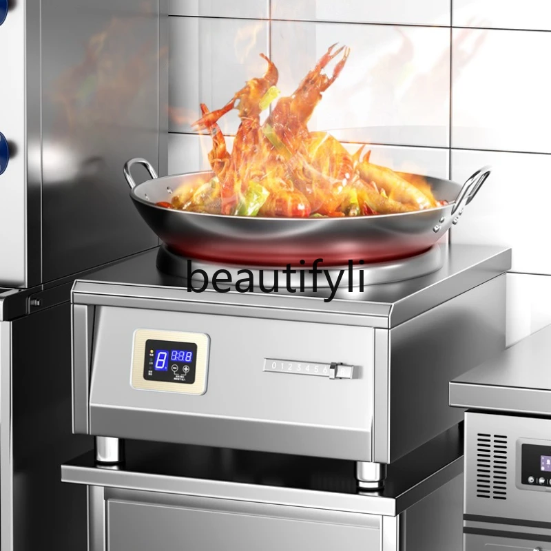 

Commercial Induction Cooker 8000W High Power Concave Induction Stove Restaurant Stir-fry Tabletop Electric Stir-fry Stove
