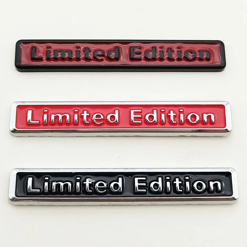 

3D металлическая эмблема ограниченной серии, значок на задний багажник автомобиля, наклейка для Audi A3 A4 A5 A6 A7 Q3 Q4 Q5 Q7, наклейка, декоративные аксессуары