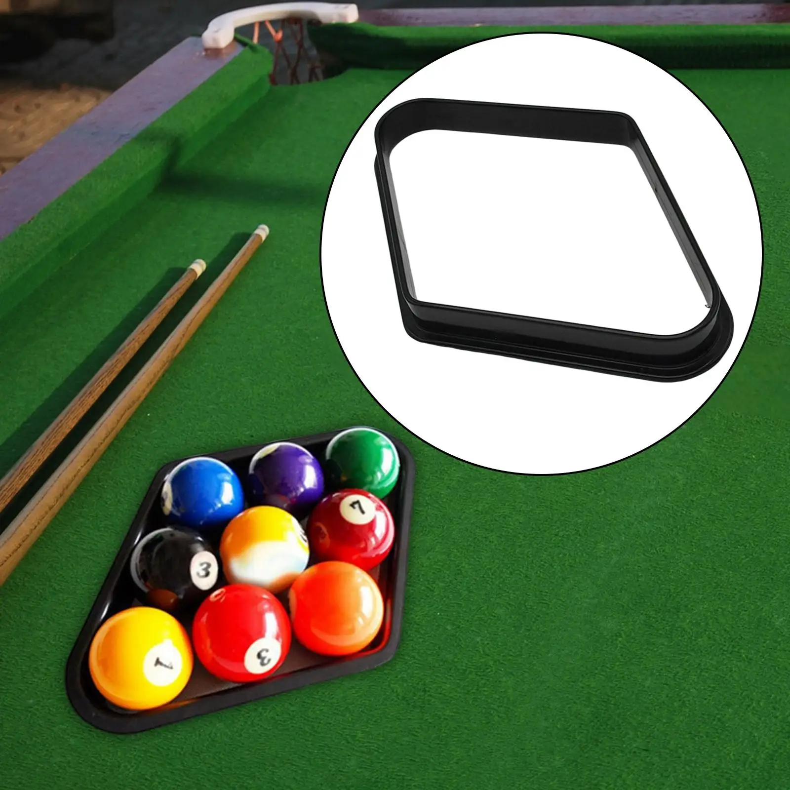 9 Ball Racks Robust Diamond Shape for Standard 2 1/4