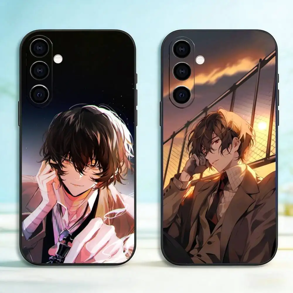 

Anime Bungo Stray Dogs D-Dazai Osamu Phone Case For Samsung Galaxy A73,A72,A71,A70,A53,A52,A51,Soft Silicone Black Cover