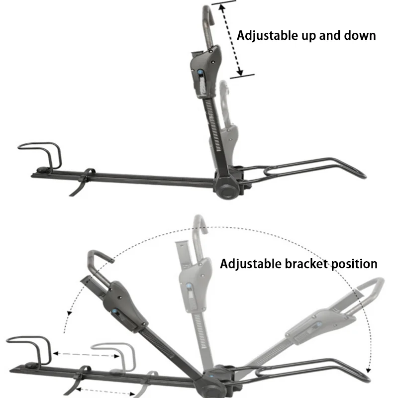 Universal 50kg Bicycle Fixed Frame Mountain Bike Aluminium Alloy Rack Bracket Upgrade With Two Locks Bicycle Carrier For Cars