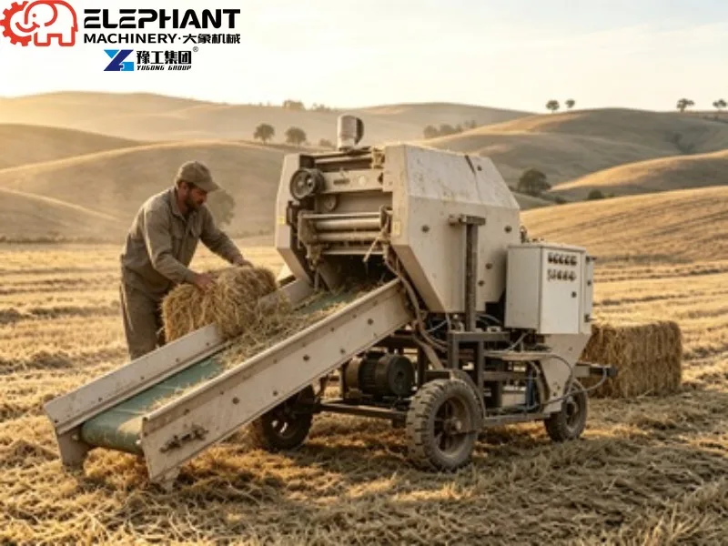 Wheat Hay/straw Baler Machine Packing Hay Baler Twine Full Automatic Straw Baler Silage Machine