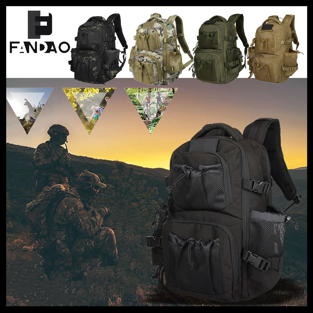 

22L MOLLE Tactical Backpack Multifunctional Waterproof Backpack Large Capacity Mountaineering Sports Bag for Hiking Camping