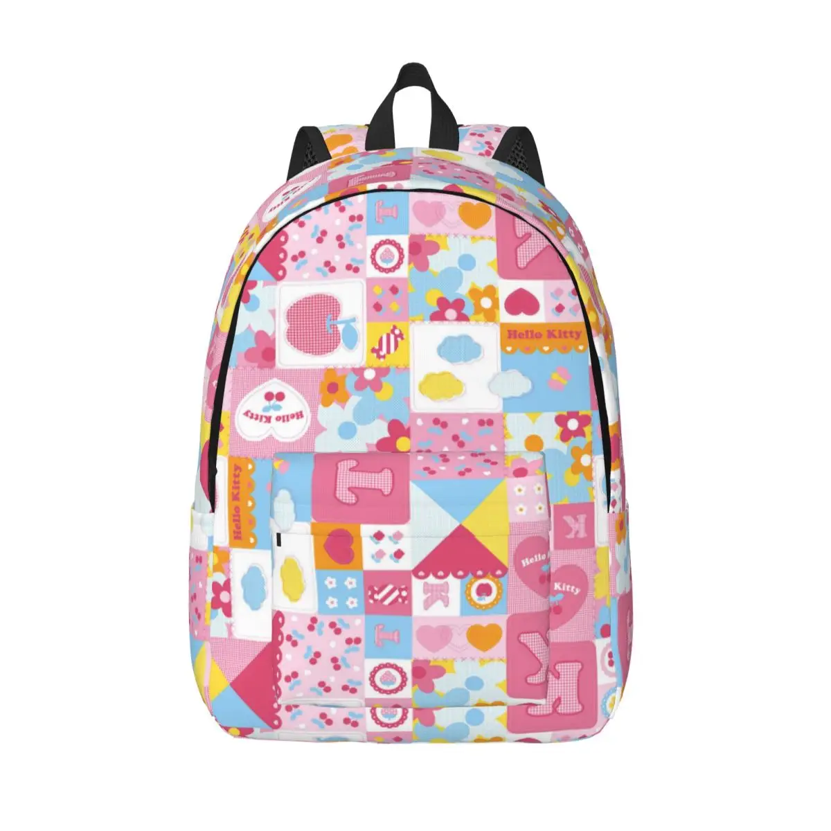 

Quilt-hello-kitty-1920x1200 Рюкзак для школьников средней школы, сумка для книг, холщовый рюкзак для подростков, дорожный рюкзак