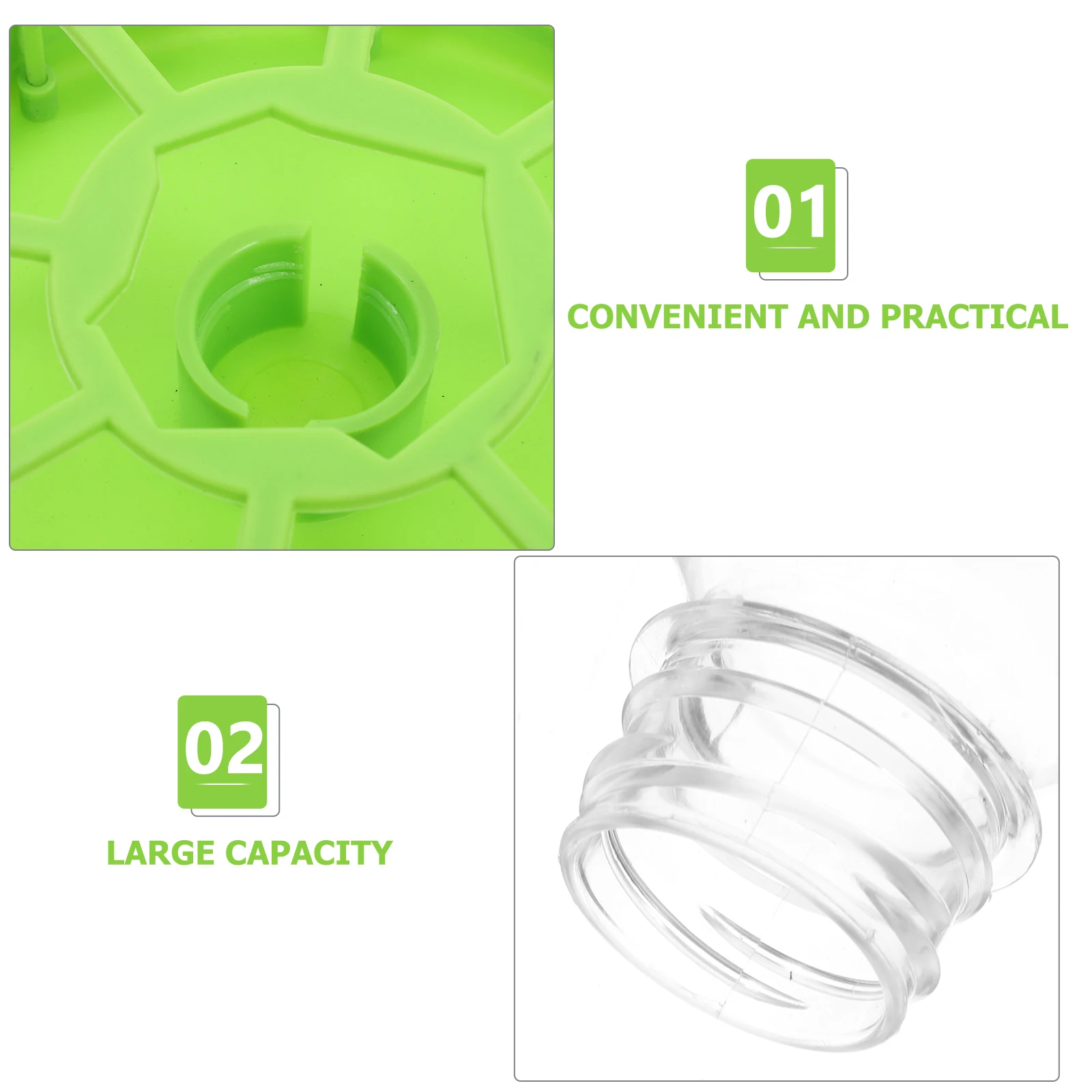 

2 Sets Quail Feeder Dispenser Chick Container Chicken Food Manger Bird Waterer Eating Tool