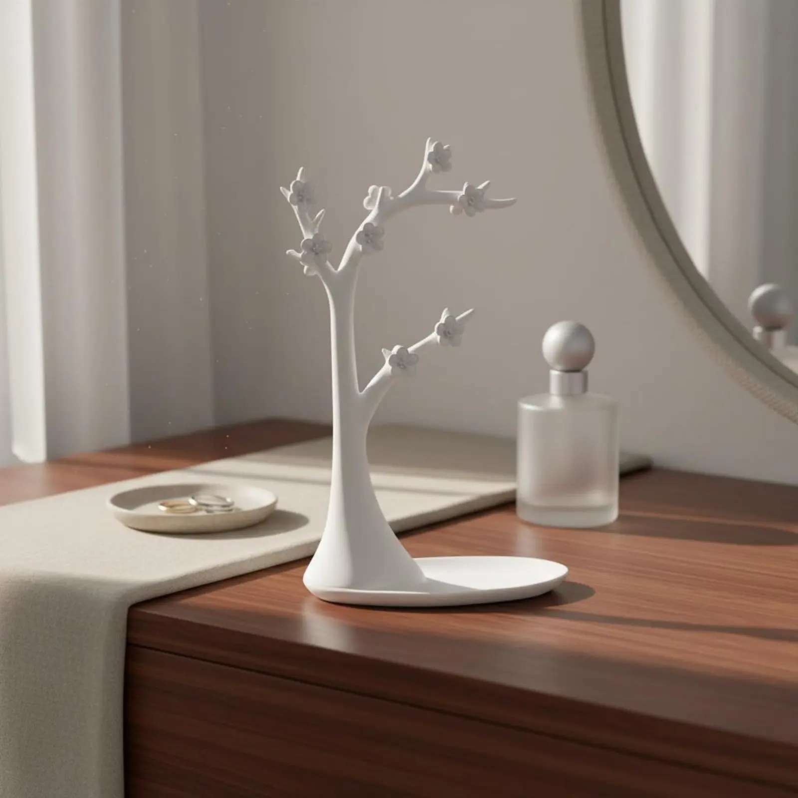 

Подставка для украшений в виде вишневого дерева с цветочным дизайном, держатель для браслетов, декоративная подставка для демонстрации украшений на туалетный столик