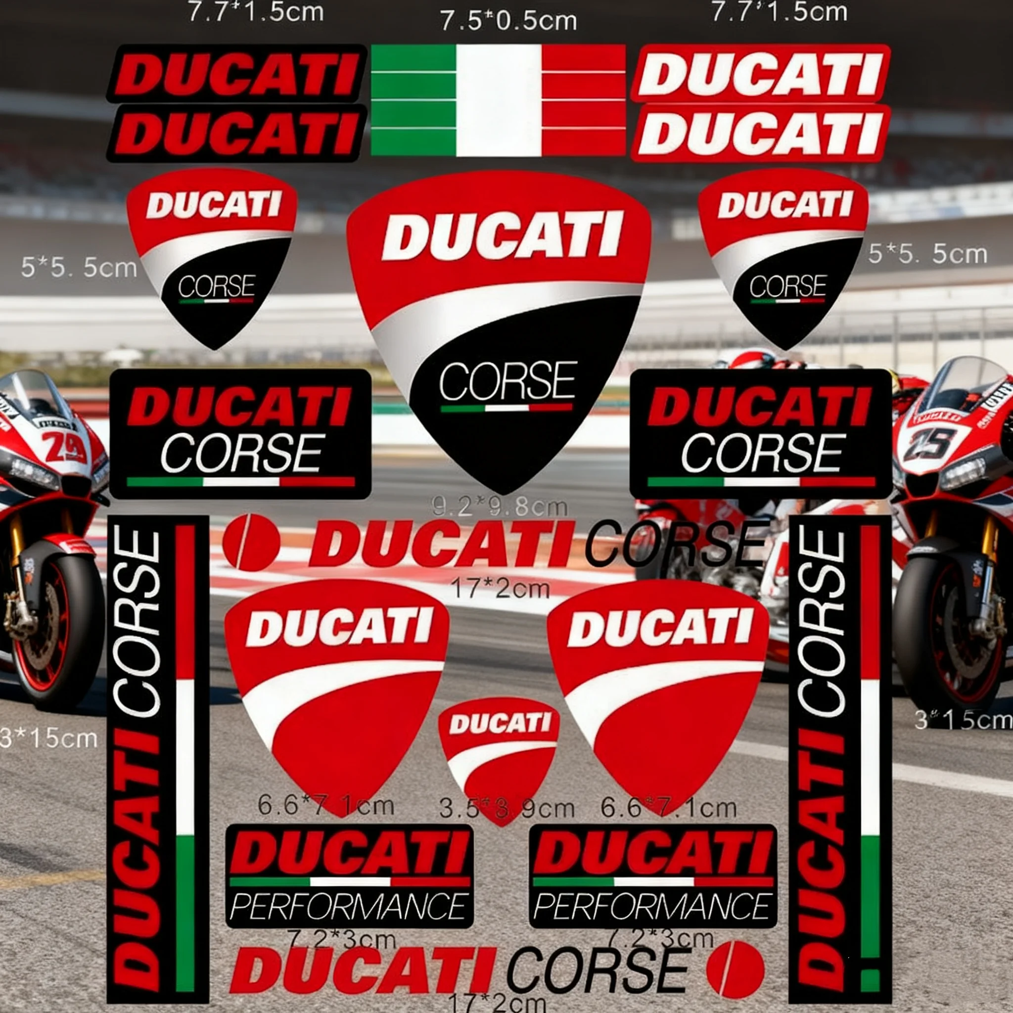 Pegatina para Motocicleta Ducati Monster Panigale 748 1299 1198 749 999 1098 1199, Vinilo Decorativo para Carrocería, Parachoques, Portátil
