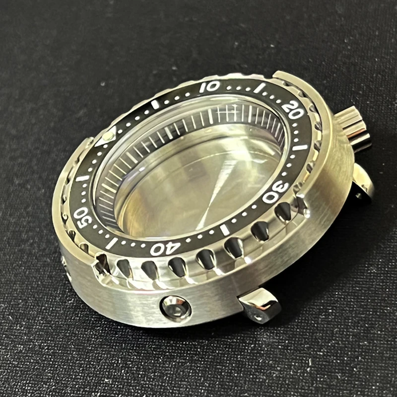 SBBN031 Tuna Watch Case Modified Stainless Steel For Seiko NH35/36 Automatic Sapphire Crystal Suitable For Men\'s Diver Watch