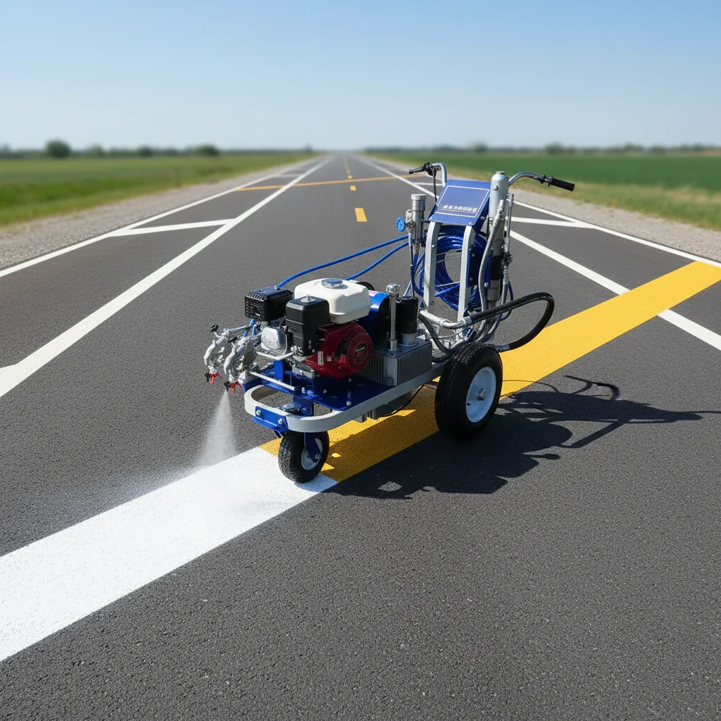 

Applicable to Widely Used Around the World Airless Line Striper Pavement Construction Hand-push Cold Paint Road Marking Machine