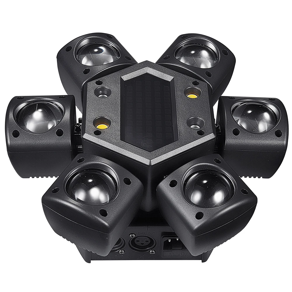 2025 80w mini 6-arm Pattern Beam Party Light Stage Light Disco Beam Laser+Pattern+Beam+Flash+Pixel 5-in-1 Rotate Dj lights