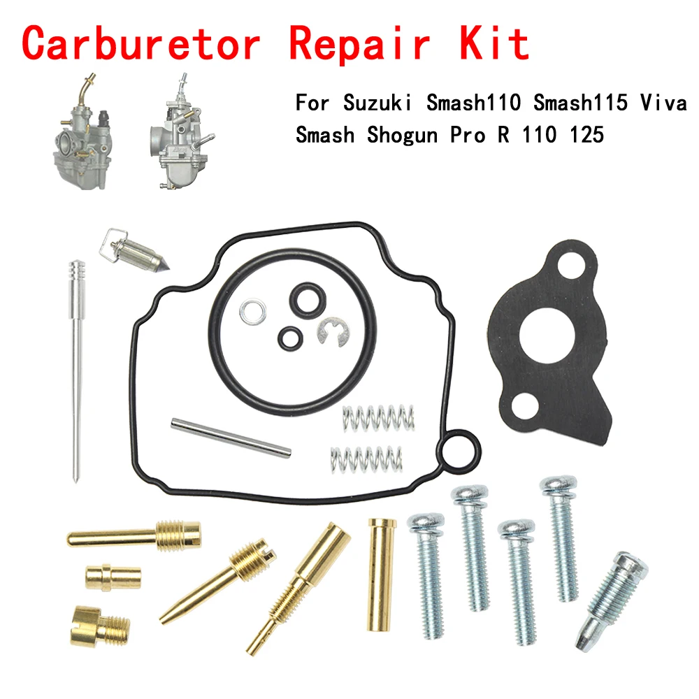 Carburetor Carb Repair Kit Replacement For Suzuki Smash110 Smash115 Viva Smash Shogun Pro R 110 125