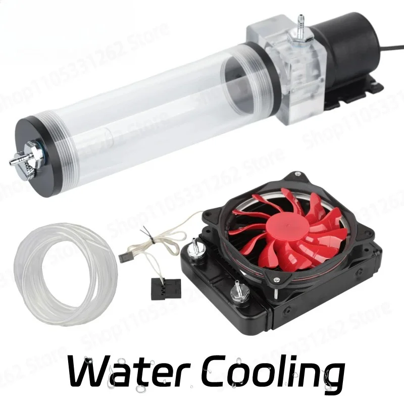 Water Cooling Kit for 3D Printer, Liquid Cooler Pump Radiator Fan Upgrade, Hotend Heat Dissipation System