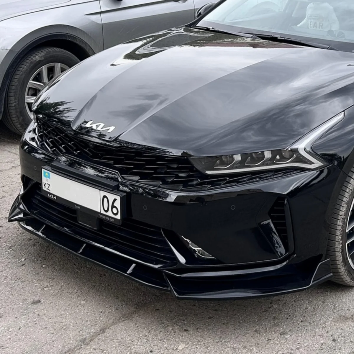 

Сплиттер переднего бампера V-образного стиля для KIA K5 GT EX LX LXS 2021-2026 Седан: Спойлер, обвес, тюнинг, аэродинамический комплект
