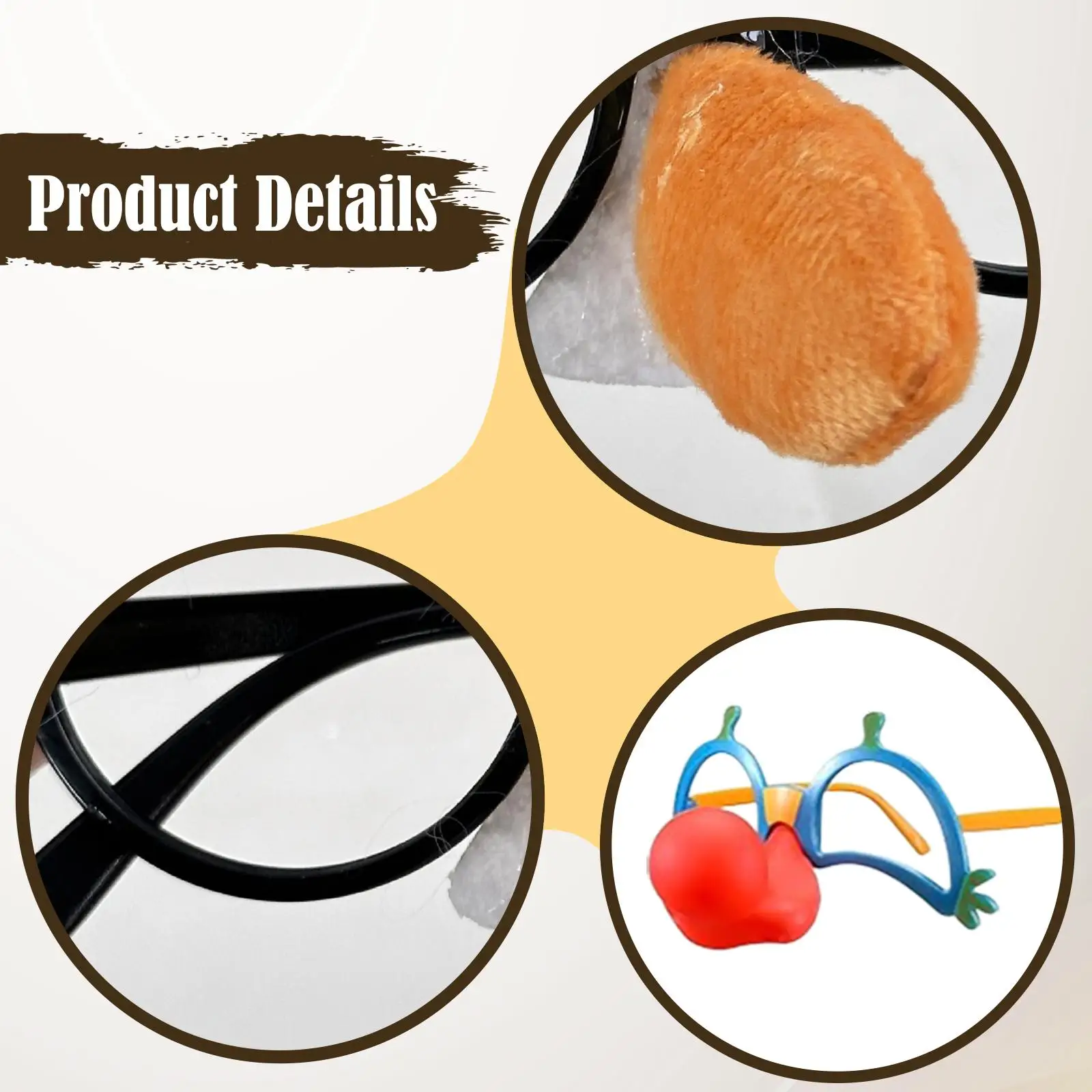 3 أزواج من نظارات الهالوين المضحكة للبالغين، نظارات زي فريدة من نوعها لحفلات الهالوين، دعائم صور للعطلات #5