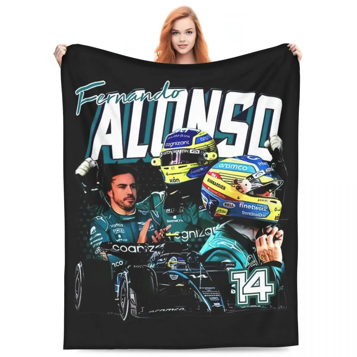 جوليا ألونسو-بطانية الفانيلا متعددة الوظائف ، طباعة ، فائقة النعومة ، للسرير ، الفراش ، السفر #1