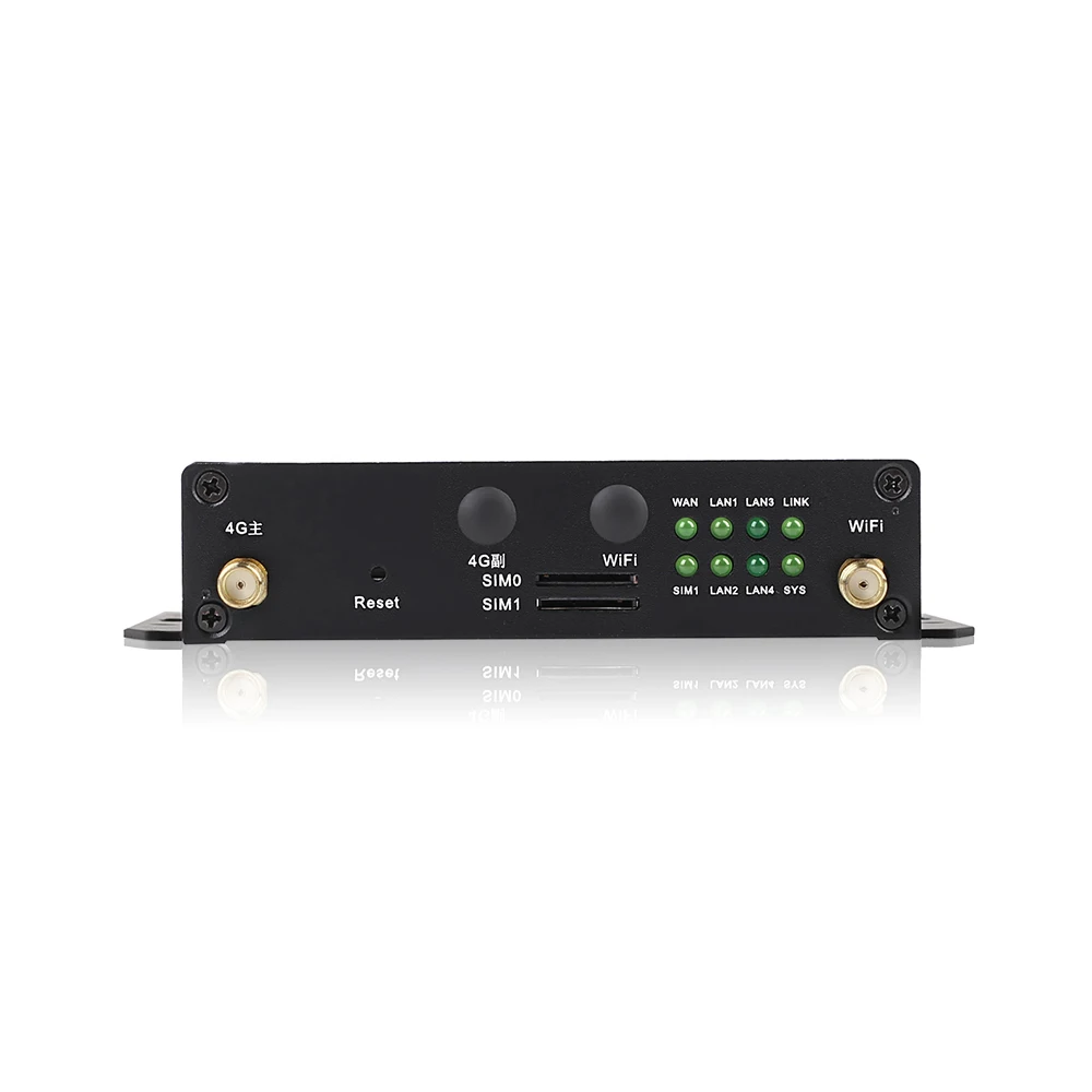 Reliable Software Hardware Watchdog Industrial 4G router with 5x100Mbps Ethernet Ports 4g Cellular Router with Dual SIM Failover