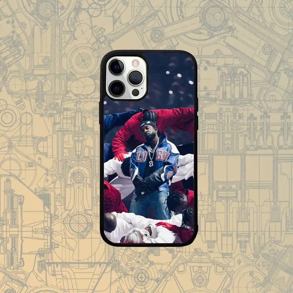 Funda de teléfono Rapper K-Kendrick Lamar para IPhone 17,16,15,Pro,Max,Air,14,Plus,13,12,11, funda de carga inalámbrica Magesafe