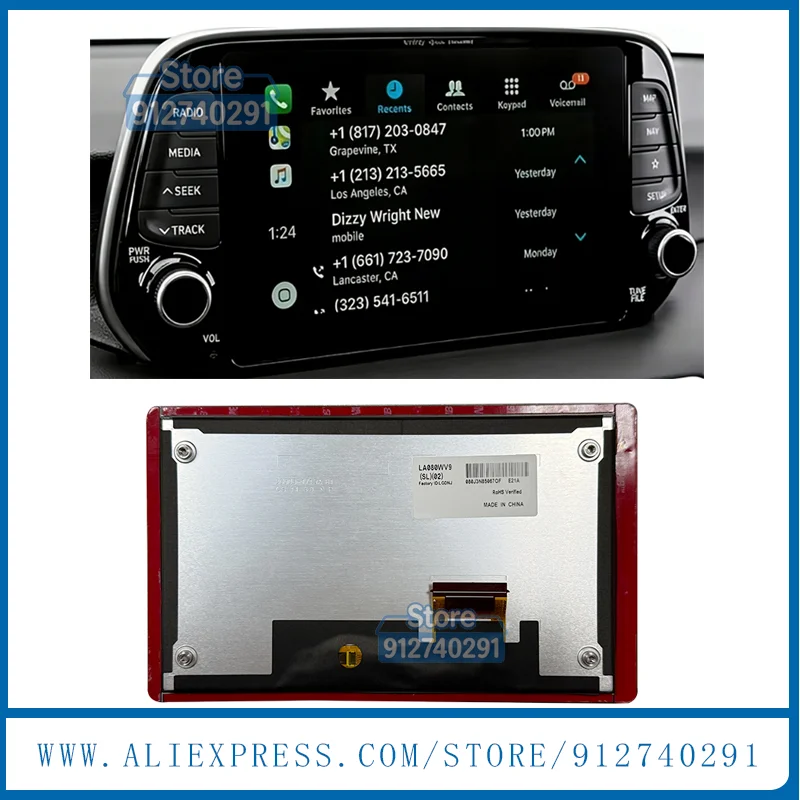 LCD Screen With TouchFor Hyundai-Tucson MK3 III TL 2018-2021 96560D7821MPP 96560D7801MPP AVB11D7EE 96560-J7250WK Car Navigation