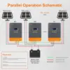 PowMr MPPT 태양열 충전기 컨트롤러, 블랙라이트 LCD 레귤레이터, 최대 PV 입력, 160VDC 지지대, 12V, 24V, 36V, 48V 리튬 배터리, 60A 6