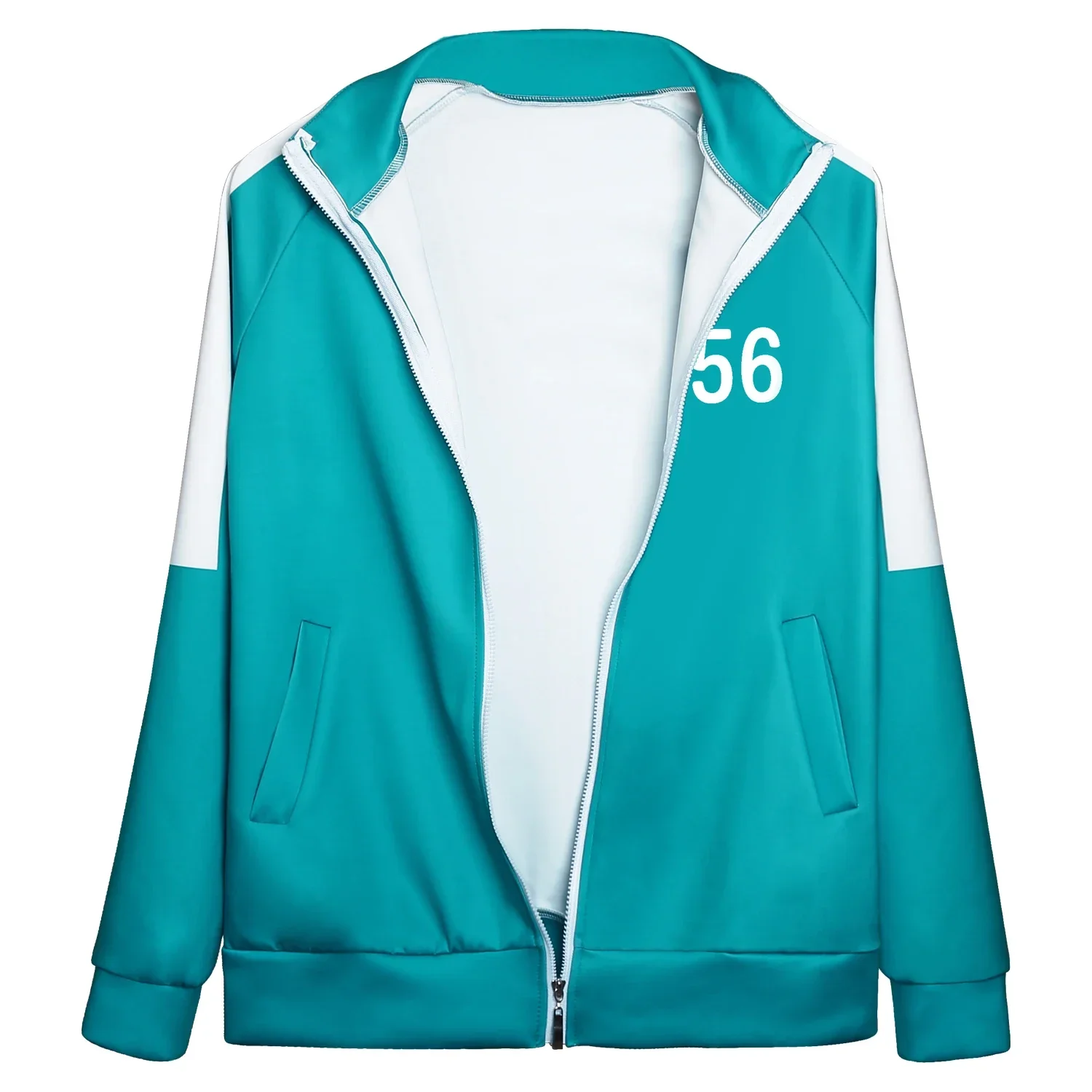 2025 Calamari jugador de calamar Seong gi-hun disfraz de Cosplay 456 067 Unisex número impreso Tops chaqueta carnaval fiesta deportes sudaderas con capucha