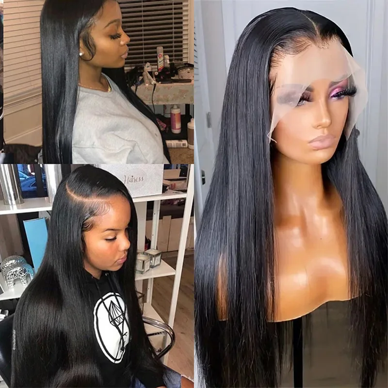human-hair-synthetic-lace-front-wigs-for-women-13x4-hd-black-straight-transparent-lace-frontal-wig