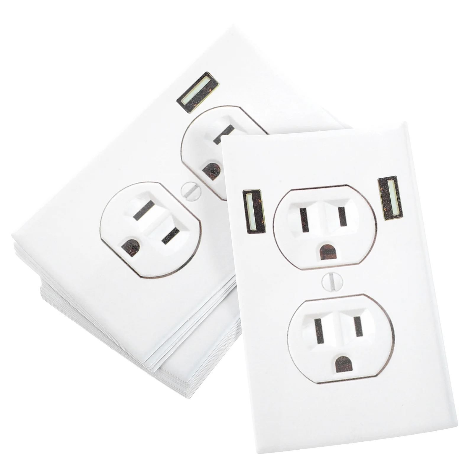 20 قطعة ملصقات المزحة المخرج واقعية وهمية مقبس الطاقة الشارات لاصق قوي الفينيل لمكتب جدار المنزل مكتب مقهى الفكاهة