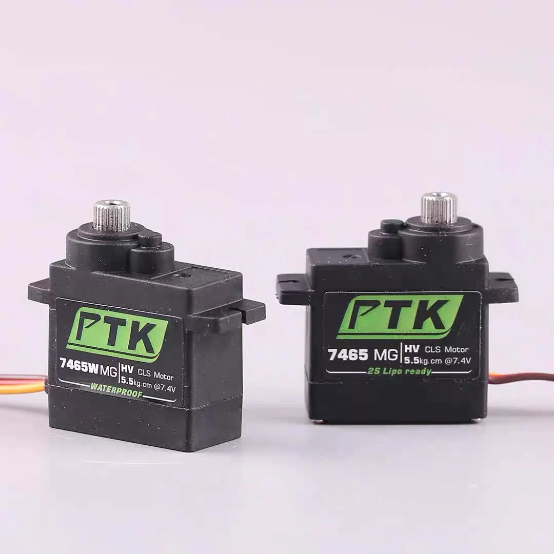 For PTK 7465W MG 9g Miniature Digital Servo Waterproof 5kg Torque Robot Fixed Wing High Voltage Hollow Cup