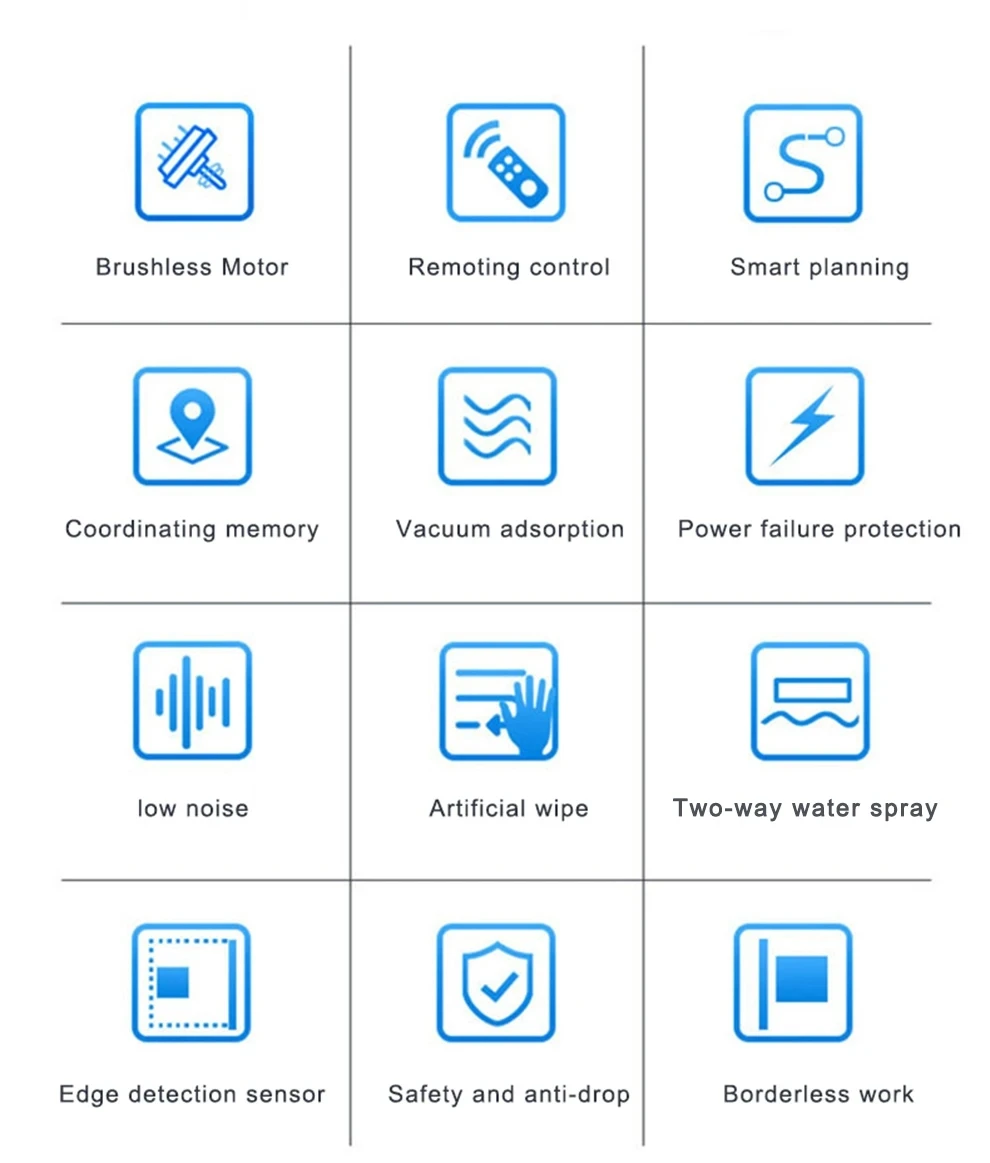 Robot Pembersih Jendela Purerobo W-S8S Semprotan Air Ganda, Memori Cerdas, Pengisap Vakum Tinggi, Anti Jatuh, Robot Pembersih Kaca Dinding Rumah