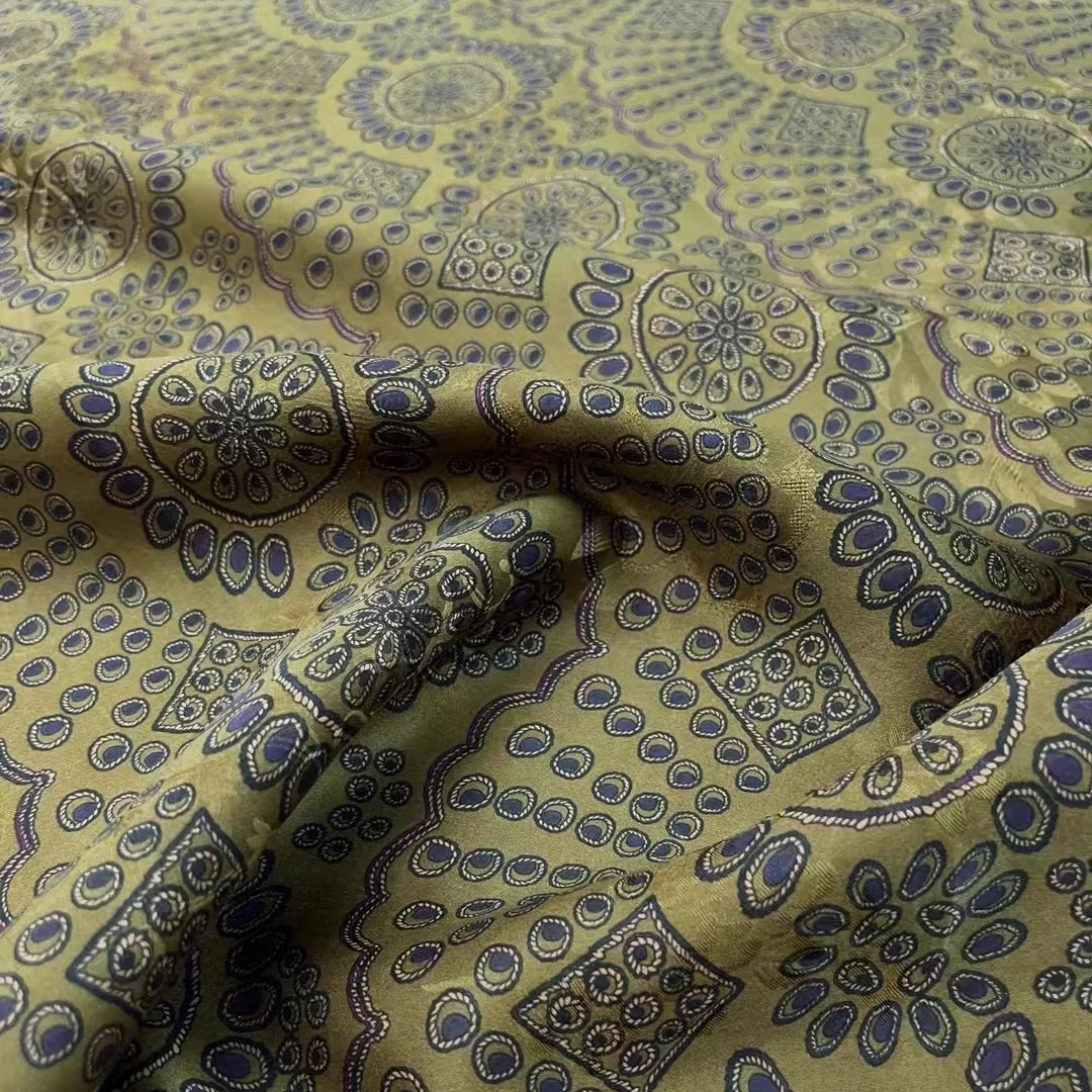 

114 см, ширина 25 мм, тяжелая шелковая ткань для шитья своими руками, лето, весна, жаккардовые классические брюки, пижамный жилет, мягкий удобный материал R2496