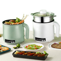 Multifunction Electric Cooking Machine Single/Double Layer Hot Pot Mini Electric Rice Cooker Non-stick Pan Pots Cooking Pots