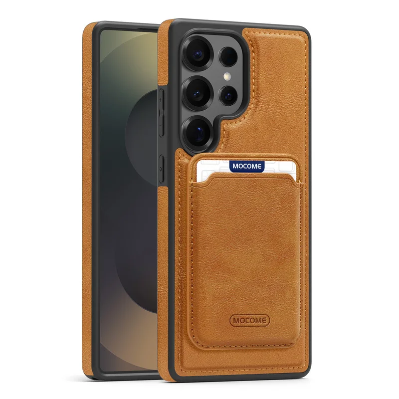 Custodia in pelle 2 in 1 con slot per carte magnetico rimovibile per Samsung Galaxy S26 S25 S24 S23 S22 Plus Ultra A17, compatibile con la ricarica wi