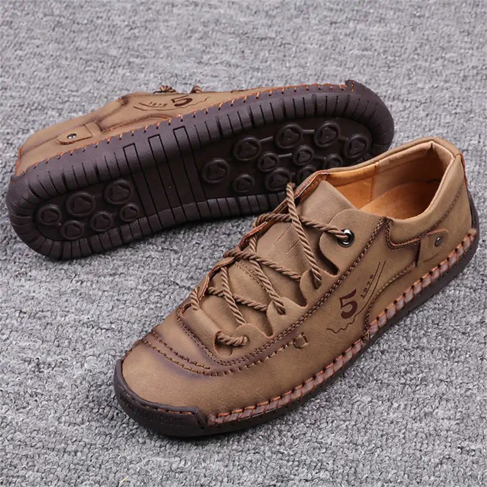 Round Foot Does Not Slip Brown Men's Sneakers 47 Men's Shoes Casual Sports Products Exercise Low Prices Newest Low Offer
