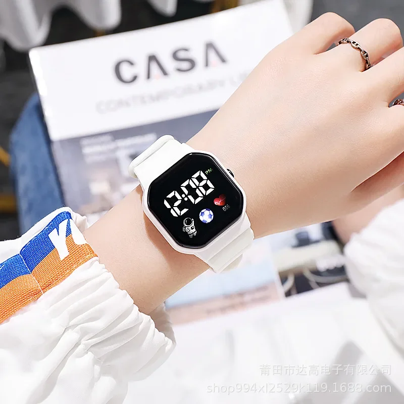 Kids Watch Sport LED Digital Watches Spaceman Silicone Strap Waterproof Electronic Wristwatch for Children Boys Girls Gifts