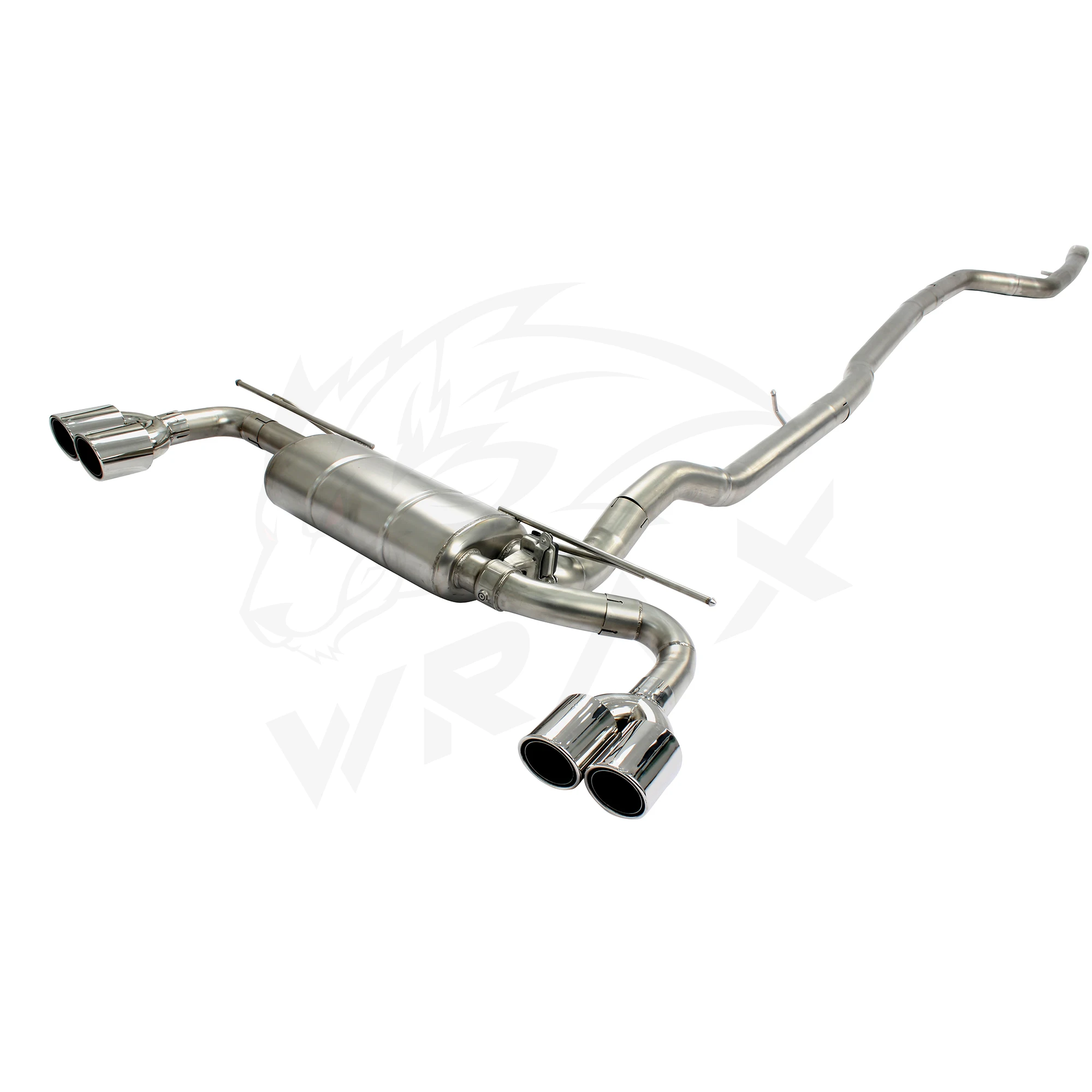 أنابيب كاتم صوت أداء نظام عادم Catback من الفولاذ المقاوم للصدأ 304 لسيارة BMW 5 Series G38 مع صمام