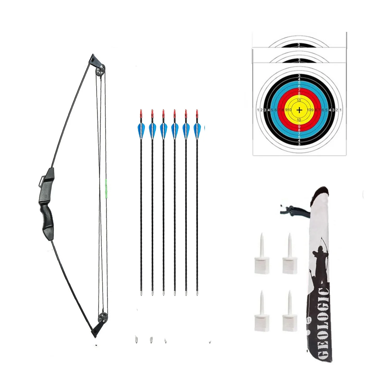 Imagem -05 - Junior Compound Bow Archery Conjunto para Jovens Crianças e Crianças 35