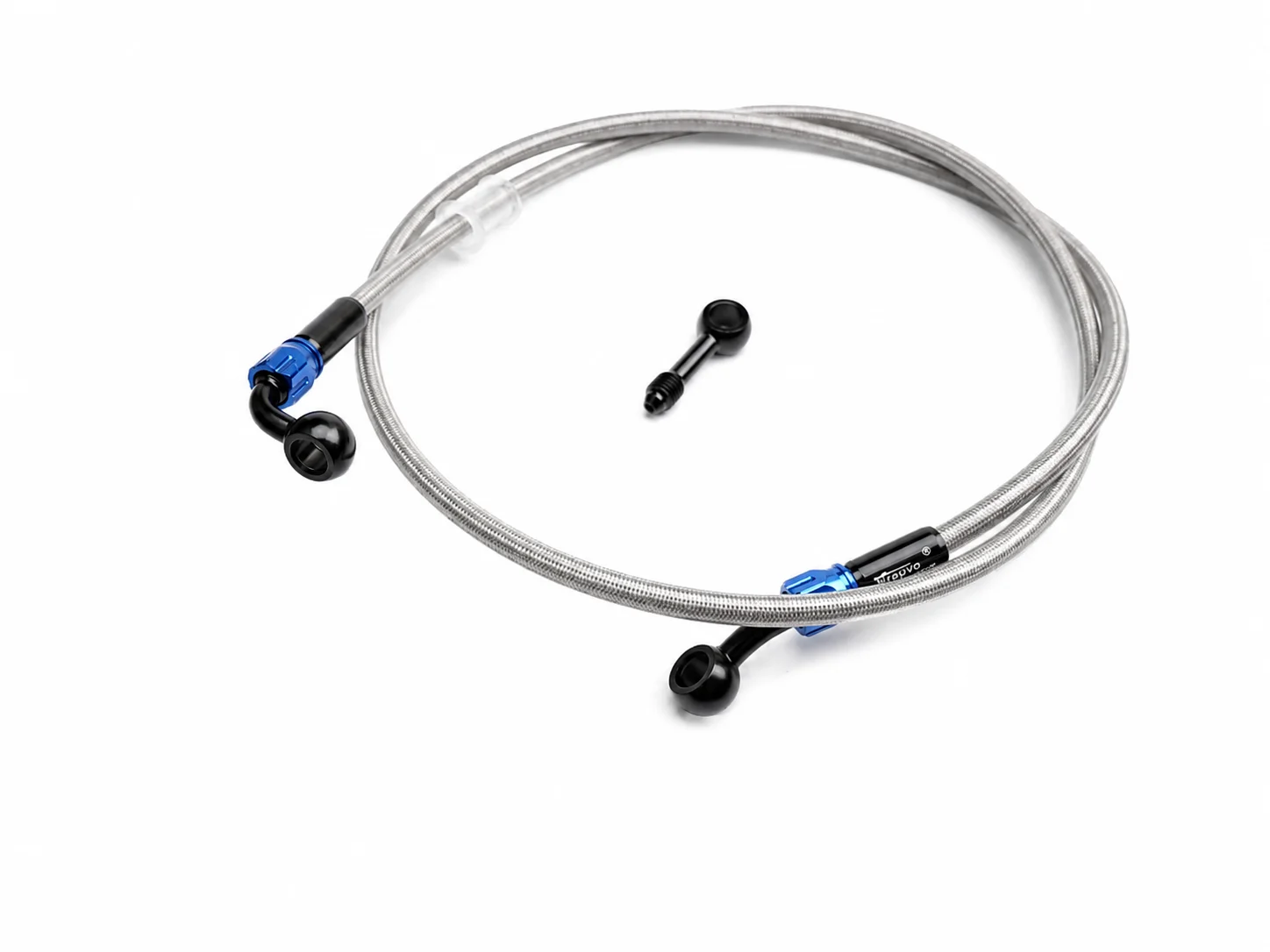 AN3 Motorcycle Hydraulic Brake Hose 10mm Detachable Banjo Fittings 0° 28° 90° 400-2400mm for Scooter ATV Dirt Bike