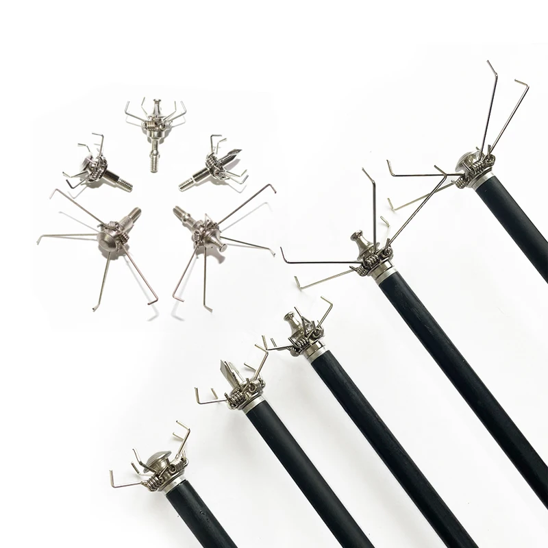 

100 зеренных бродхедов для дзюдо, маленькая игра, головка стрелы, ввинчивающиеся наконечники для лука, 6 шт.