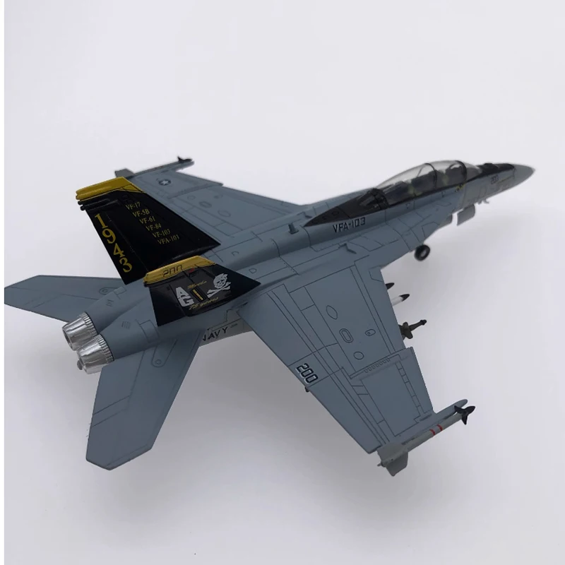 Diecast 1:100 Scale U.S F-18F F18 fighter simulation alloy model finished Static Decoration Souvenir Gifts For Adult Boy