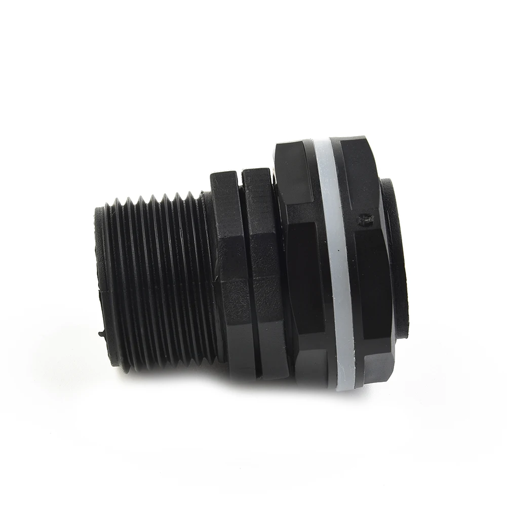 1Pc PP Tank Bushing Threaded Fitting Flange Connection External Thread IBC Rain Barrel Liner 3/4inch 1inch 2inch Part