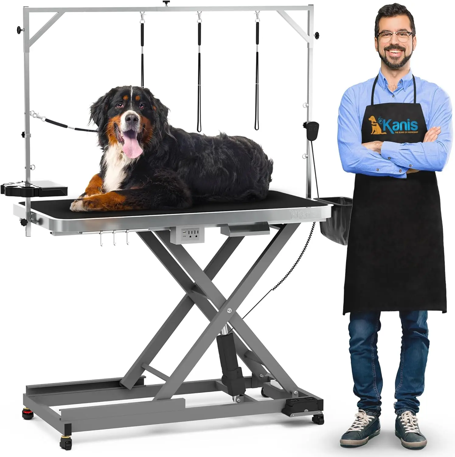 

Table w/Leveling Wheels, Dog Grooming