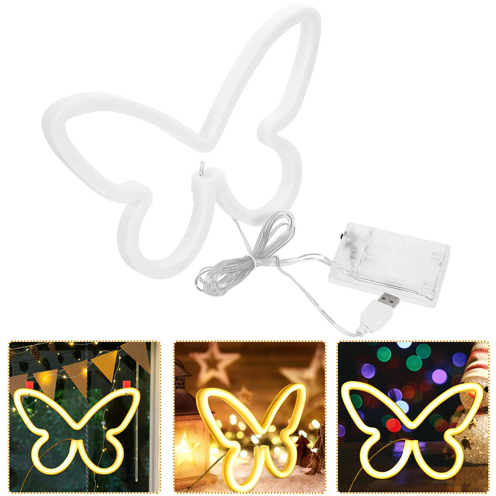 Led Neon Lamp Butterfly Shape Wall Decor For Bedroom Girls Room Aesthetic Light Decor Dorm Teen Room Night Light