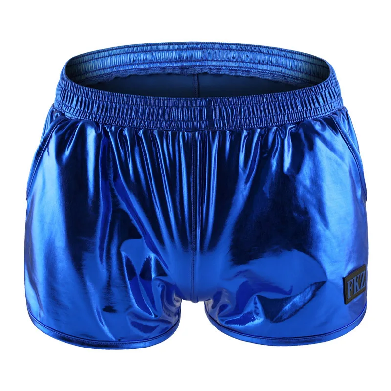 

Men's Holographic Shiny Shorts Elastic Waist Ice Silk Loose Boxer Briefs Party Wear Youth Fashion Daily Shorts Loose Home Trunks