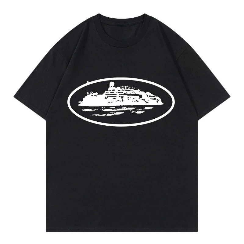 2026 Promotional Summer new men's casual printed street T-shirt retro soft loose holiday sports short sleeved Breathable T-shirt