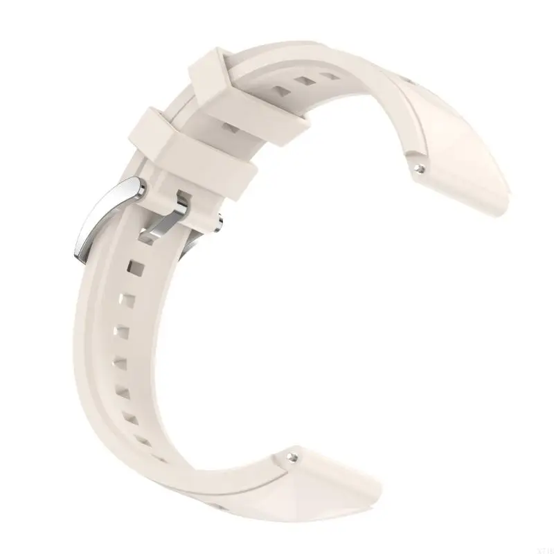 Sporty Silicone Watch Band 18mm Multiple Hole Design Steel Clasp Easy Installation Fashionable Watch Band for GT6 GT5