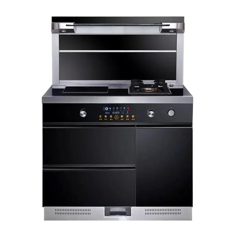 

Integrated kitchen range gas stove with oven Electric natural all-in-one oven gas stove cooker