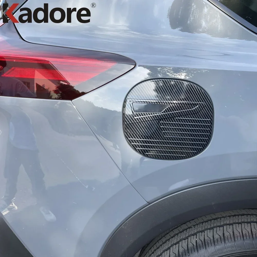 لنيسان روج X-trail 2021 2022 2023 2024 ألياف الكربون خزان الغاز غطاء تغليف الزخارف ملصق سيارة الملحقات الخارجية