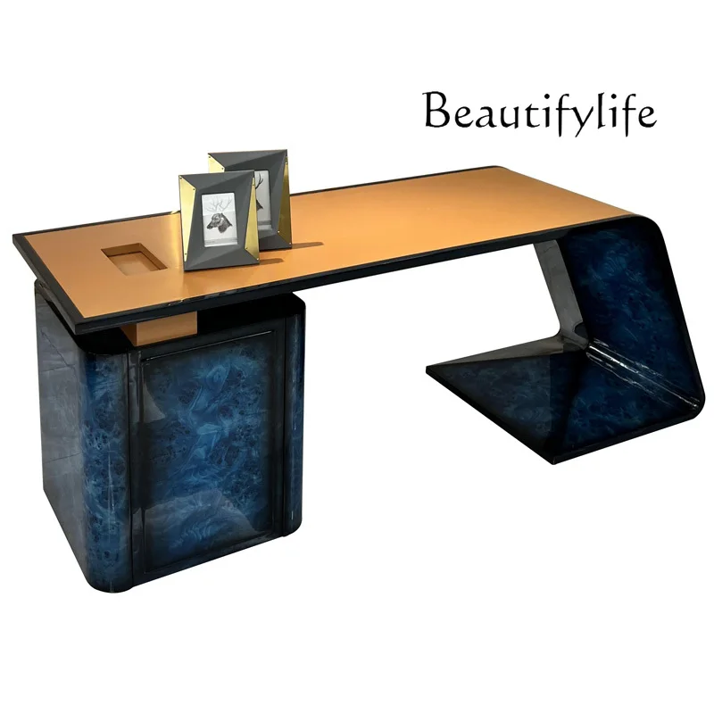 Italian Light Luxury High-End Desk Simple Post-Modern Home Computer Desk Villa Model House Furniture