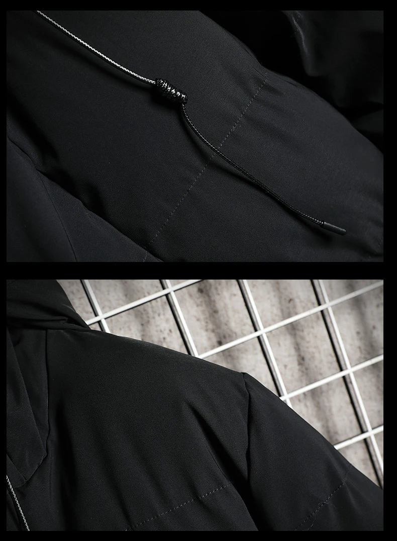 2025 شتاء جديد منتصف طول الرجال النسخة الكورية العصرية سترة مبطنة بالقطن المتضخم سترة واقية سترة مبطنة بالقطن #6