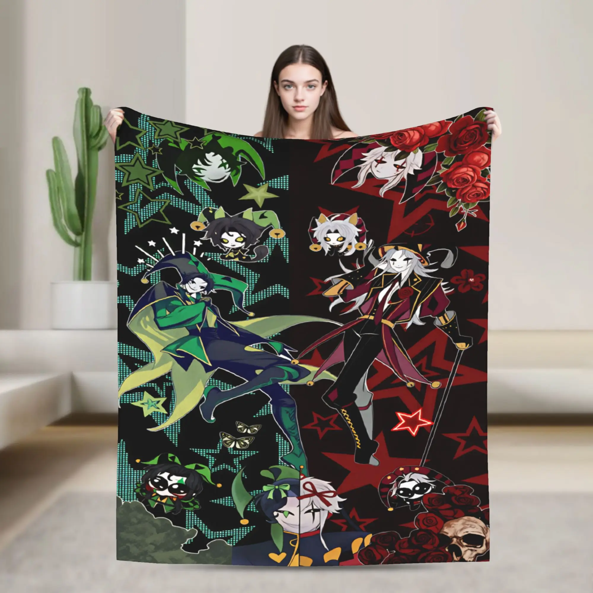 Warm BlanketsGirls Boys Picnic The Freak Circus  Throw Blanket  Flannel Bedspread For Living Room Pattern Sofa Bed Cover