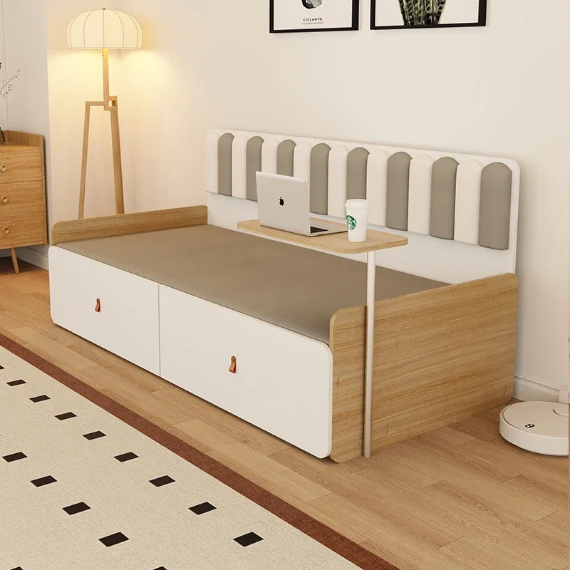Small apartment living room folding sofa bed dual-purpose single telescopic bed custom pull-out bed two-in-one study small bedro